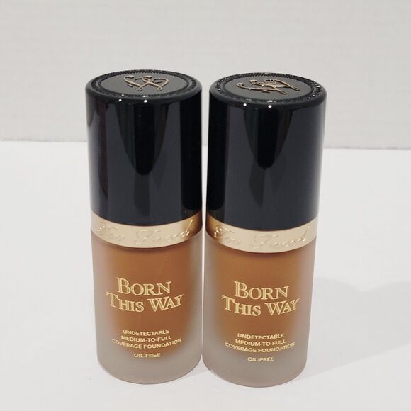 Too Faced Born This Way SPICED RUM Undetectable Med to Full Foundation 1.0oz Lot - Picture 2 of 10